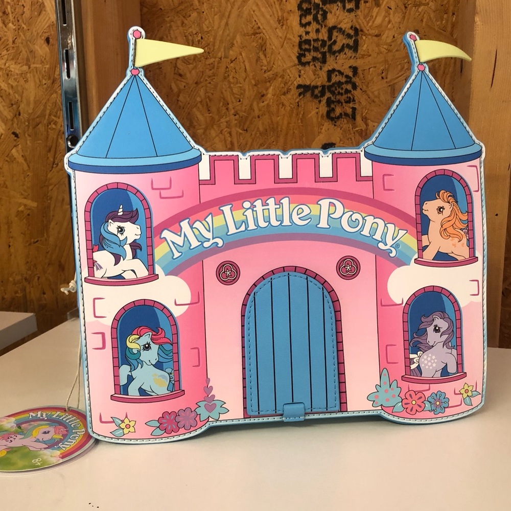 Loungefly My Little Pony Castle Crossbody Bag - Picture 1 of 9